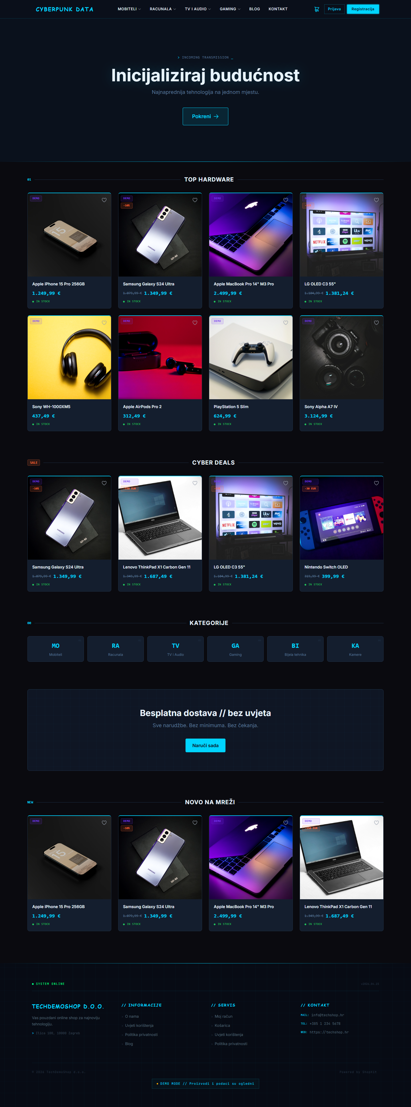 Tema Cyberpunk Data