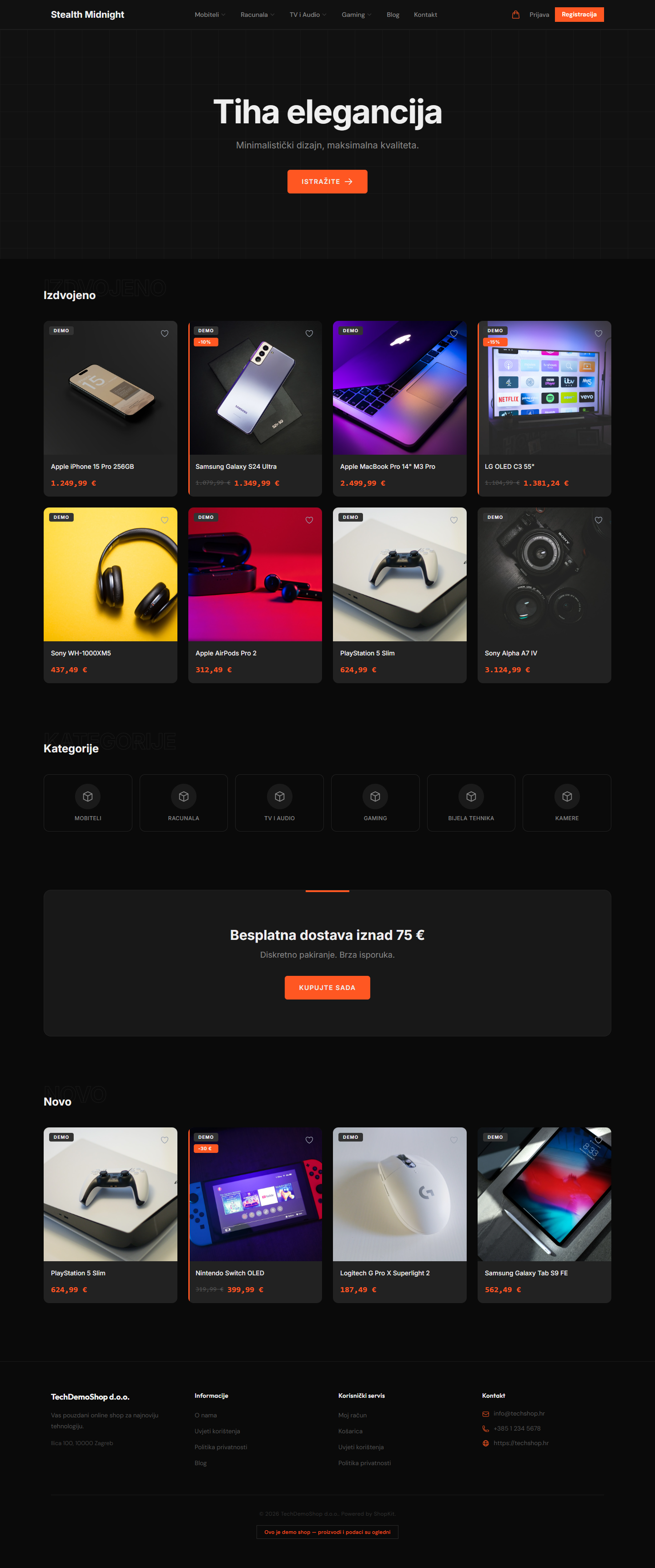 Tema Stealth Midnight